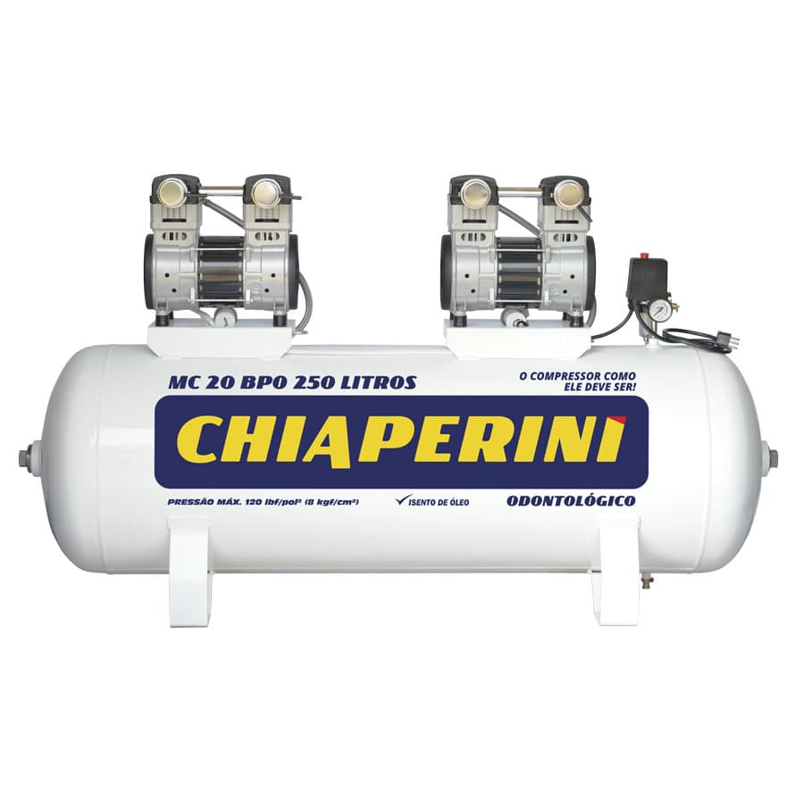 MOTOCOMPRESSOR 20 BPO RCH 250L S/ ÓLEO 220V CHIAPERINI 22271