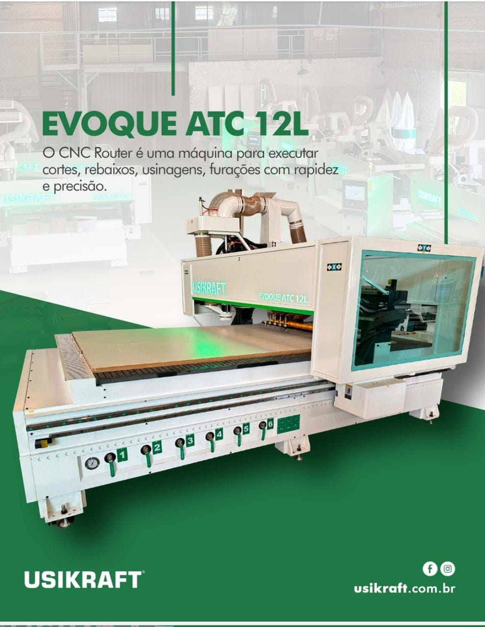 CNC ROUTER EVOQUE USIKRAFT 2030ATC-L12