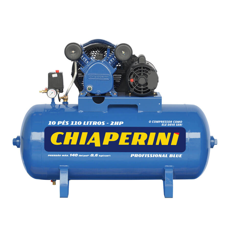 COMPRESSOR DE AR MÉDIA PRESSÃO 10PCM 110L CHIAPERINI (24249)