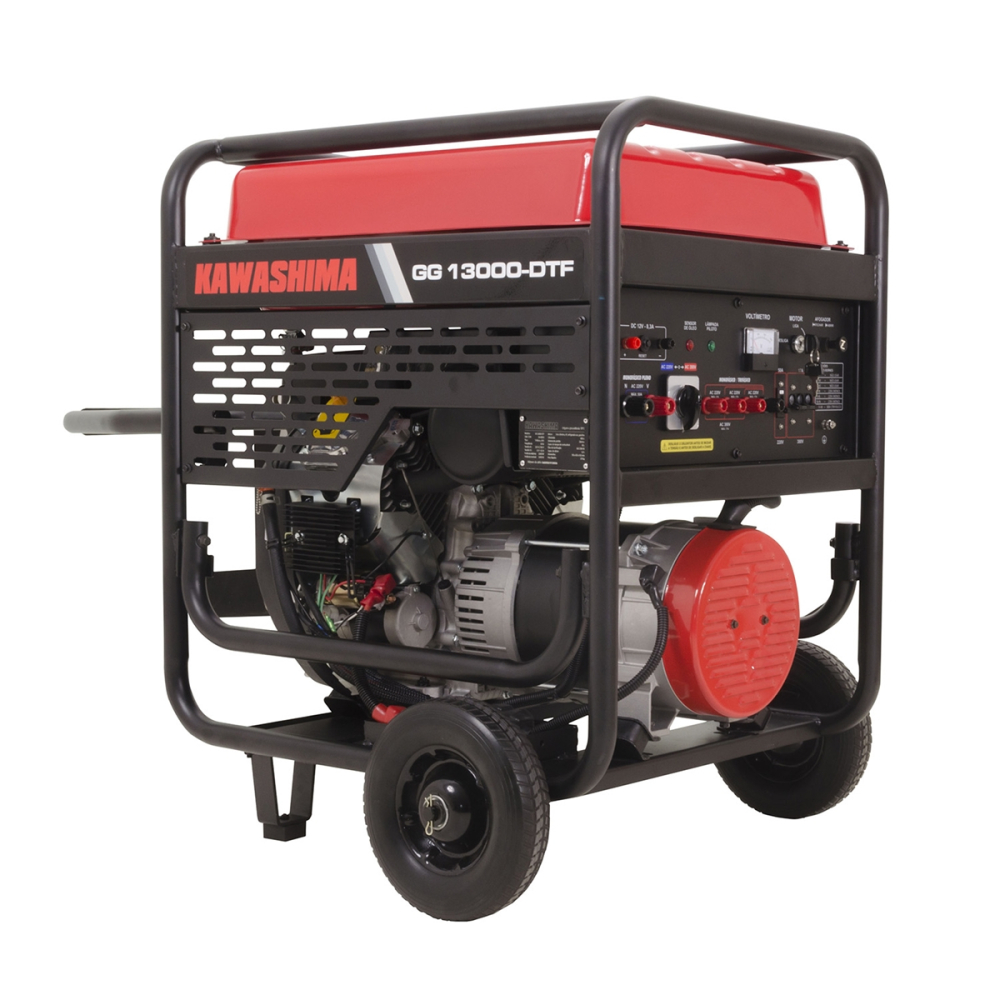 GERADOR DE ENERGIA A GASOLINA GG 13000-DTF KAWASHIMA 13000W