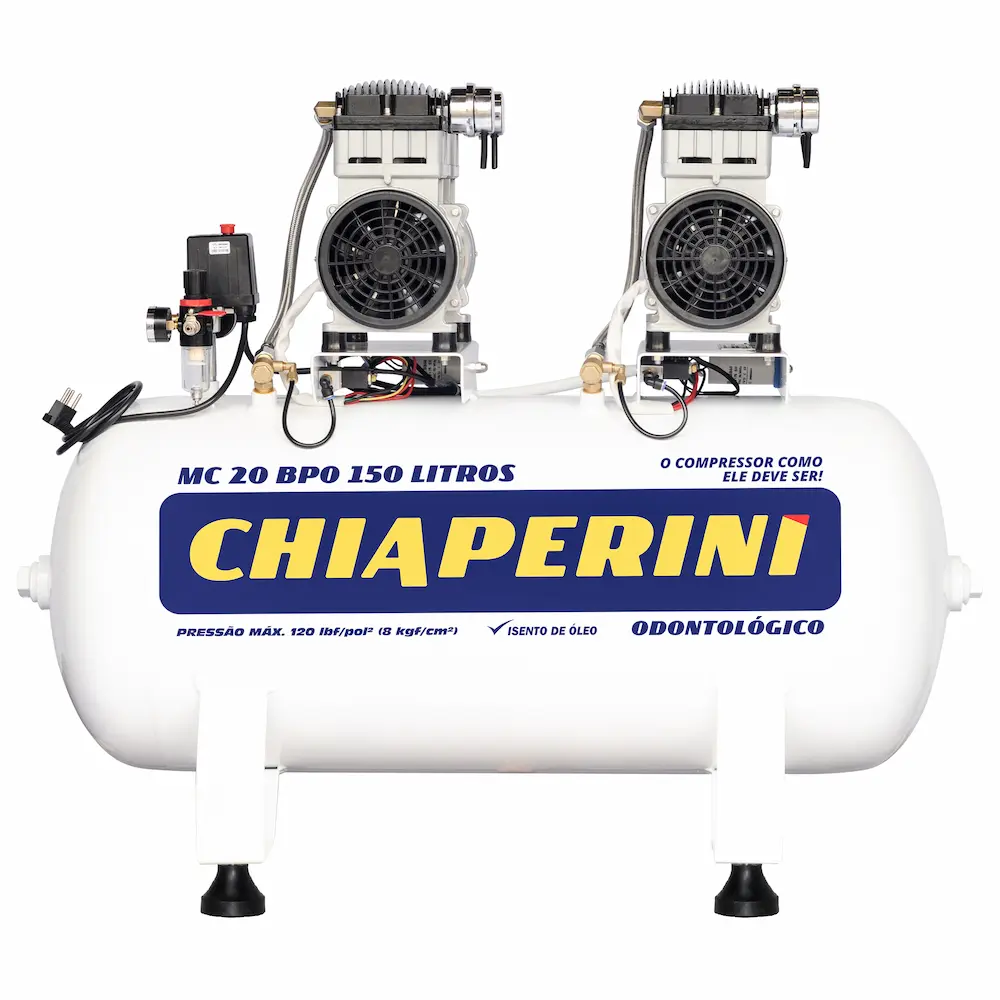 MOTOCOMPRESSOR 20 BPO RCH 150L S/ ÓLEO 220V CHIAPERINI 21235