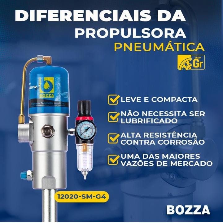 PROPULSORA PNEUMÁTICA PARA TAMBOR GRAXA DE 180KG-12020-SM-G4